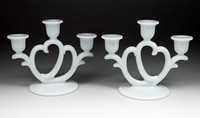 Imperial # 753 Candlestick in Milk Glass