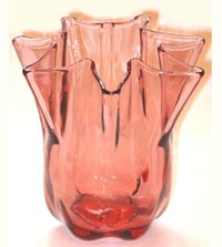 Imperial # 573c Vase with Crimped Rim