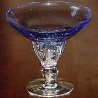 Tiffin #17423 Cellini Copen Blue Optic Compote