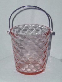 U. S. Glass # 8190  "Tic-Tac-Toe" Ice Bucket