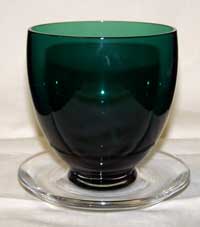 Tiffin # 6232  Killarney Green Candy Jar Bottom
