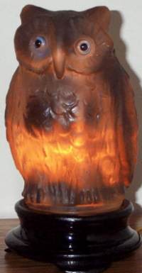 Tiffin #E-    1 Owl Lamp