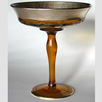 Westmoreland #1800 Compote w/ Unknown Decoration