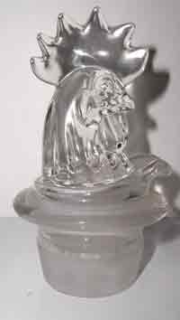 Heisey Rooster Decanter Stopper