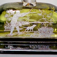 Unknown Hunt Decoration on Paden City Decanter