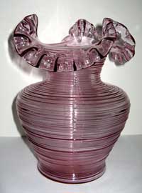 Tiara Vase out of Imperial Reeded Mold