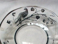National Silver Deposit Ware "Lyrebird " on Unknown Bowl