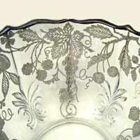 National Silver Deposit Ware  #66S  "Fruits" Silver Overlay