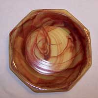 Akro Agate Child's Large Octagon Plate
