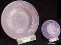 Akro Agate Concentric Rib Child's Plate
