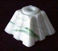Akro Agate Candlestick