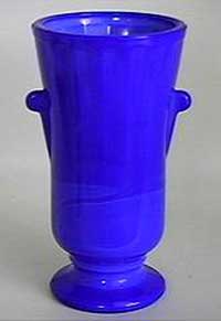Akro Agate # 317 Tab Handled Vase