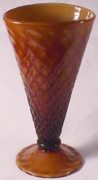 Vase, Footed Waffle Optic