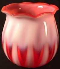 Vase, Ribbed Optic