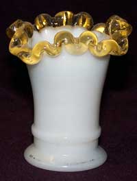 Fenton Gold Crest Mini Vase