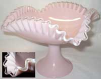 Fenton Silver Rose #7330 Footed Bowl