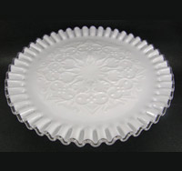 Fenton Silver Crest Spanish Lace Cake Plate