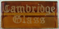 Cambridge Sign on an Amber Prism