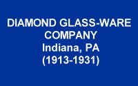 Diamond Glass-Ware Company History