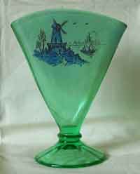 Unknown Fan Vase with Windmill Decoration