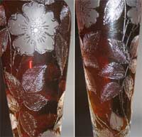 Unknown Rose Etch on Unknown Vase