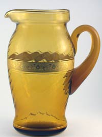 Unknown Spiral Optic Pitcher with Unknown Minton Border