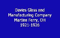 Davies Glass and Manufacturing Company History