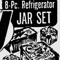 Federal Refrigerator Jar Set Advertisement