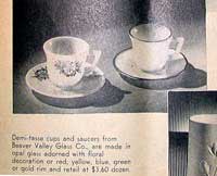 Beaver Valley Glass Co. Ad