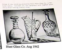 Hunt Glass Barware Ad