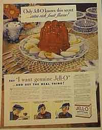 Jello Ad Featuring Imperial's Katy Pattern