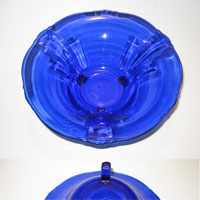 Unknown Footed Cobalt Bowl