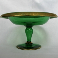 Unknown Compote w/ Maryland Glass Co. Dragon Etch
