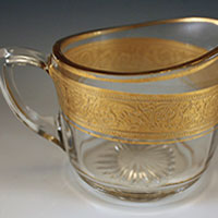 Unknown Creamer w/ Unknown Gold Encrusted Etch