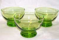 Unknown Green Custard Cups