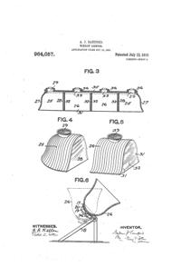 Heisey Light Fixture Shade Patent  964057-2