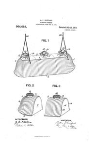 Heisey Light Fixture Shade Patent  964058-1