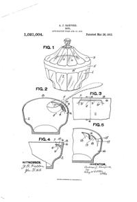 Heisey Covered Bowl Patent 1021004-1