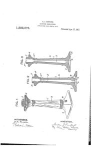 Heisey #  21 Aristocrat Electro-Portable Candlestick Patent 1222676-1