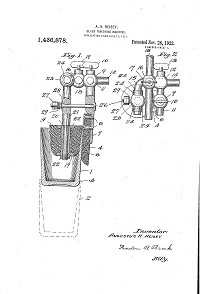 Heisey Glass-Finishing Machine Patent 1436878-1