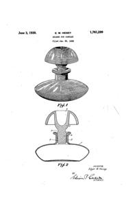 Heisey # 520 Innovation Candlestick Patent 1761299-1