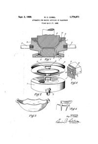Heisey #1229 Octagon Bowl Patent 1774871-1