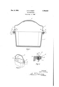 Heisey # 500 Octagon Ice Bucket Patent 1784232-1