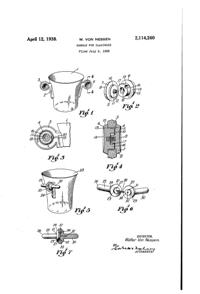 Heisey #1483 Stanhope Handle Patent 2114260-1