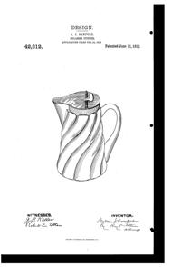 Heisey Jug Design Patent D 42612-1