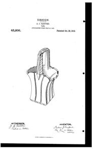 Heisey Basket Design Patent D 43206-1