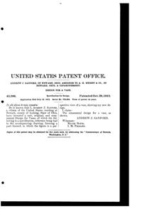 Heisey Basket Design Patent D 43206-2