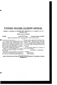 Heisey # 602 Colonial Tumbler Design Patent D 46296-2