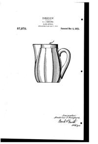 Heisey Jug Design Patent D 57272-1