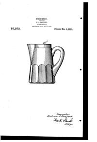 Heisey Jug Design Patent D 57273-1